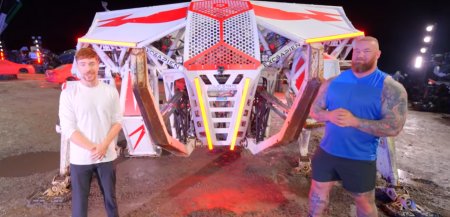 MrBeast устроил сражения людей и роботов